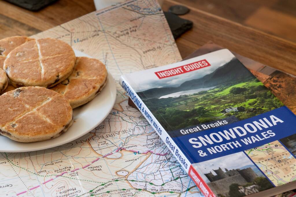 A map and Welsh cakes