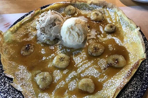 A sweet pancake at the Dutch Pancake House